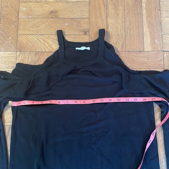 Black Cold Shoulder Sweater - Picture 5 of 5